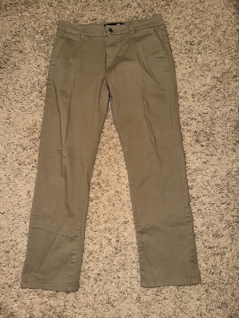 RSQ Men's Olive Green Straight-Leg Chinos 32x30